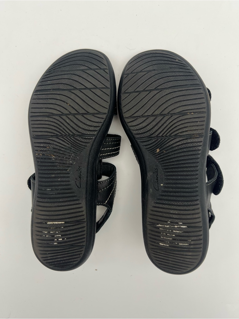 CLARKS Collection Laurieann Vine Black Leather Women Comfort Sandals Size 8 - Picture 8 of 8